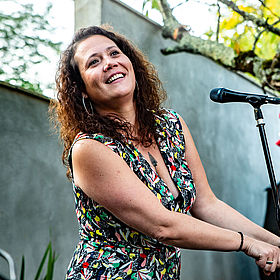 Maialen Errotabehere lors d'un concert privé en juillet 2020
